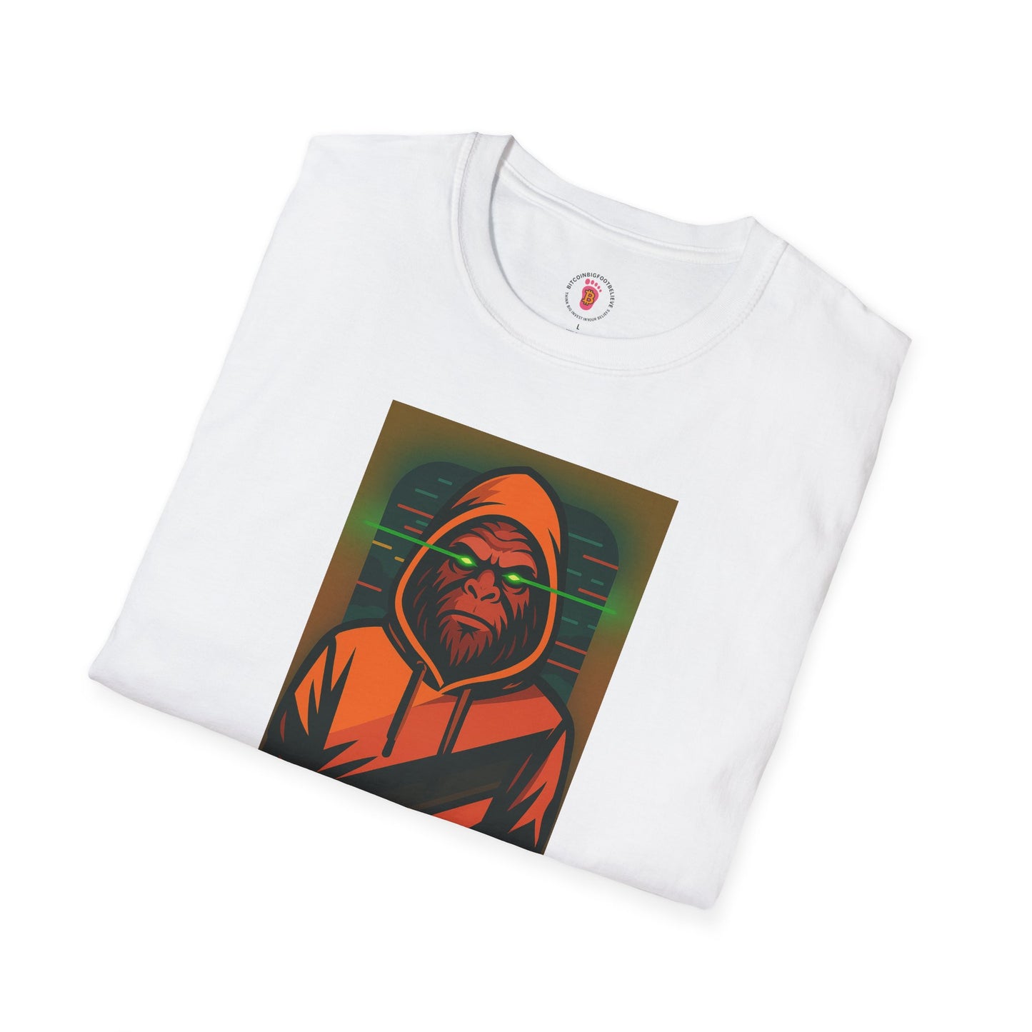 Bitcoin Bigfoot Believe Unisex Softstyle T-Shirt