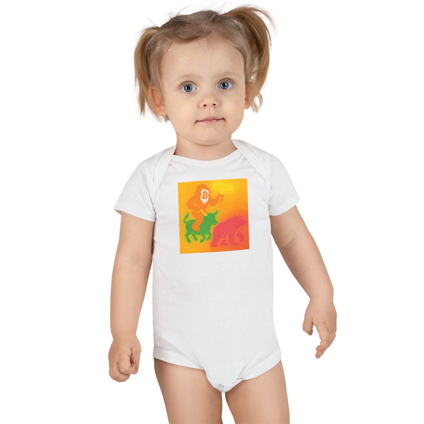Organic Baby Bitcoin Bigfoot Believe Onesie