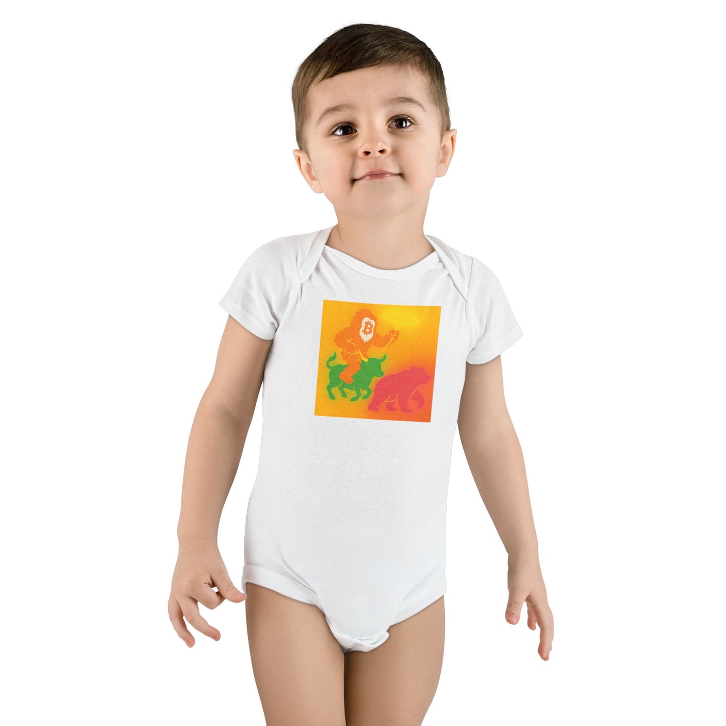 Organic Baby Bitcoin Bigfoot Believe Onesie