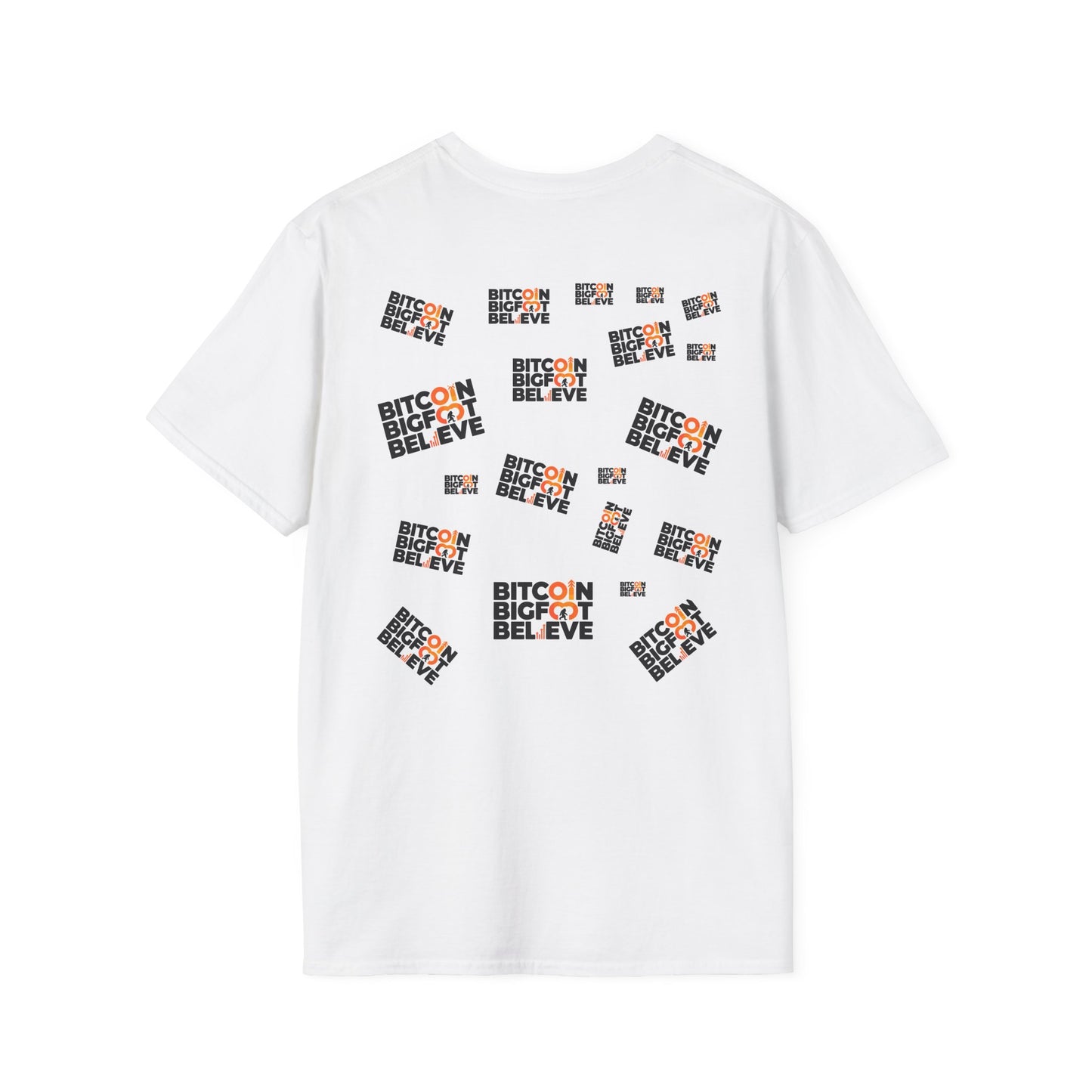 Bitcoin Bigfoot Believe Unisex Softstyle  T-Shirt